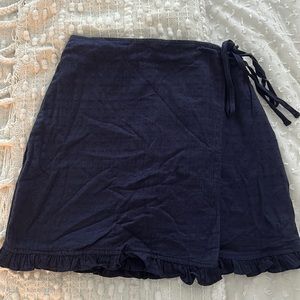 navy blue tie skirt
